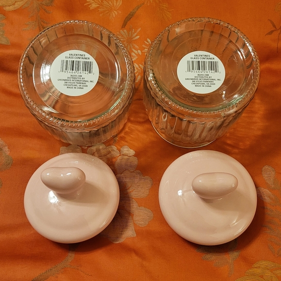 Two Pink Heart Jars - Mother's Day - Picture 3 of 3